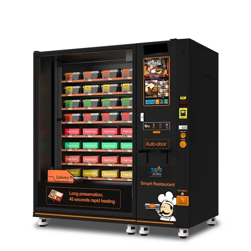Smart vending machine with touchless and QR payment